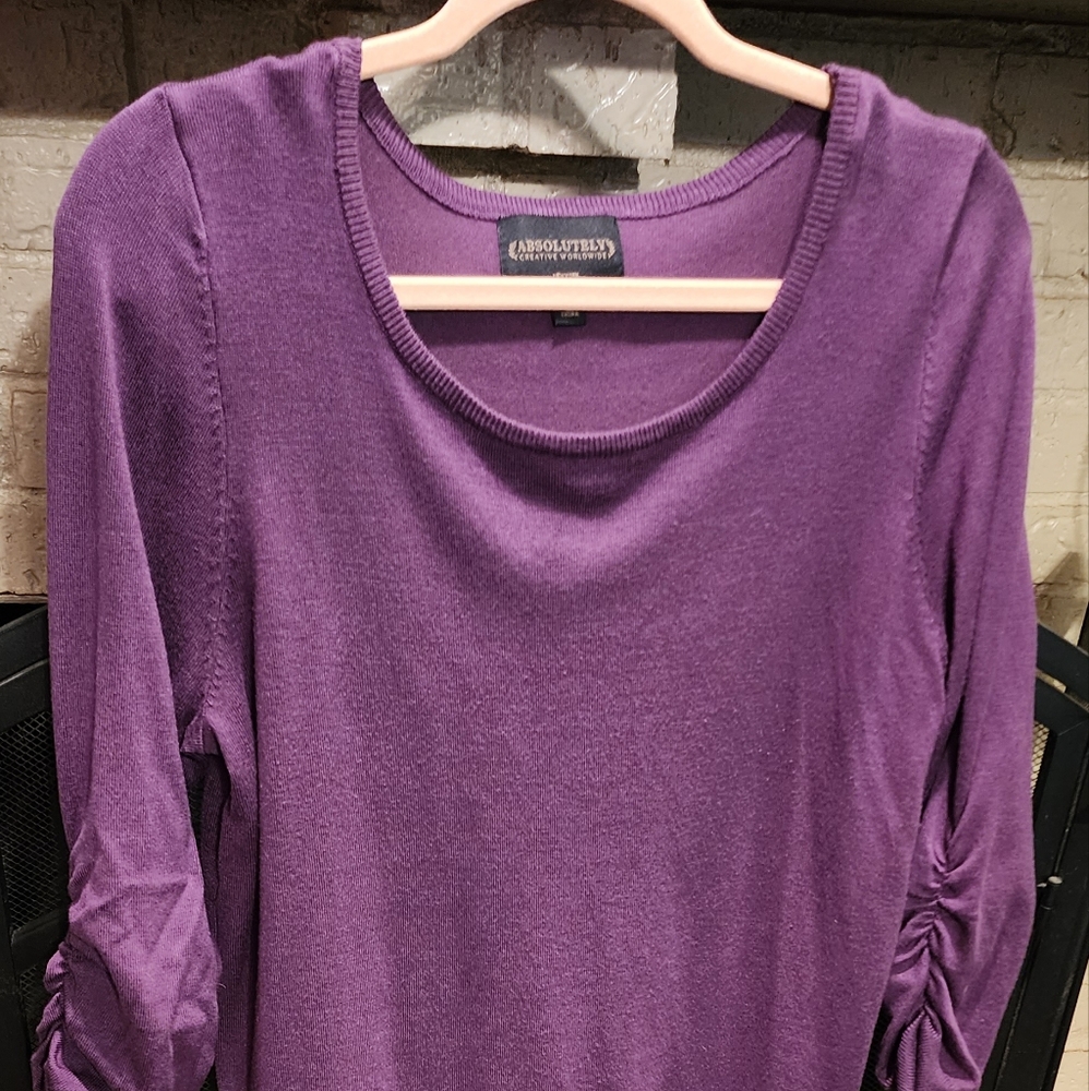 Large purple sweater